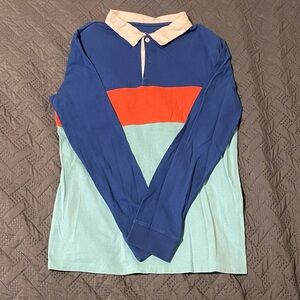 Cat & Jack Blue and White Polo Shirt